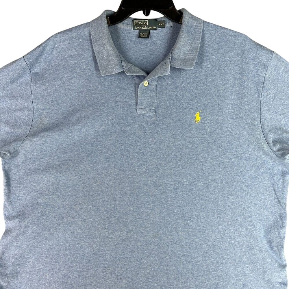 Vintage Polo Ralph‎ Lauren Shirt Mens XXL Blue Business Casual Rugby 1990s